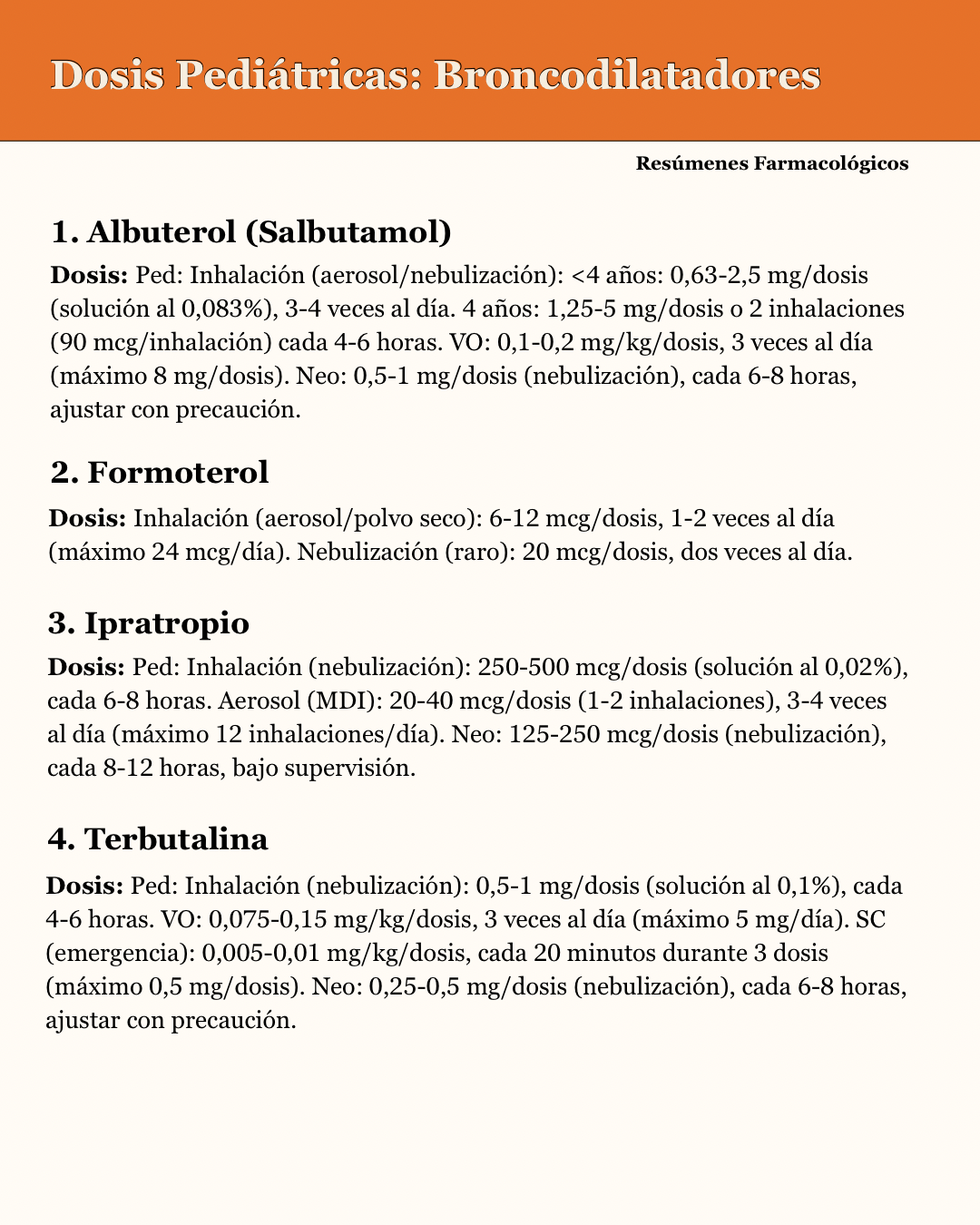 Dosis Ped: Guía rápida de dosis en pediatría